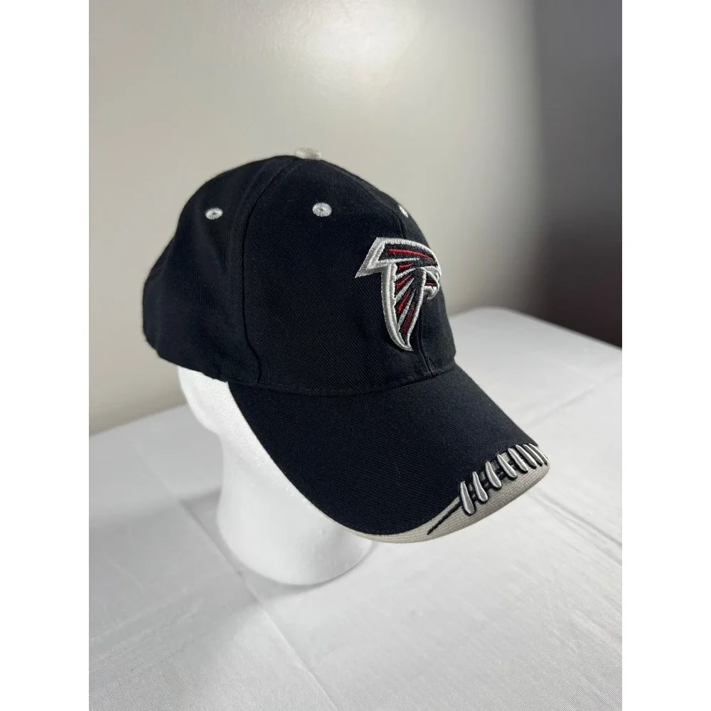 Atlanta Falcons NFL Hat Black Adjustable Football Stitching Baseball Cap Mens